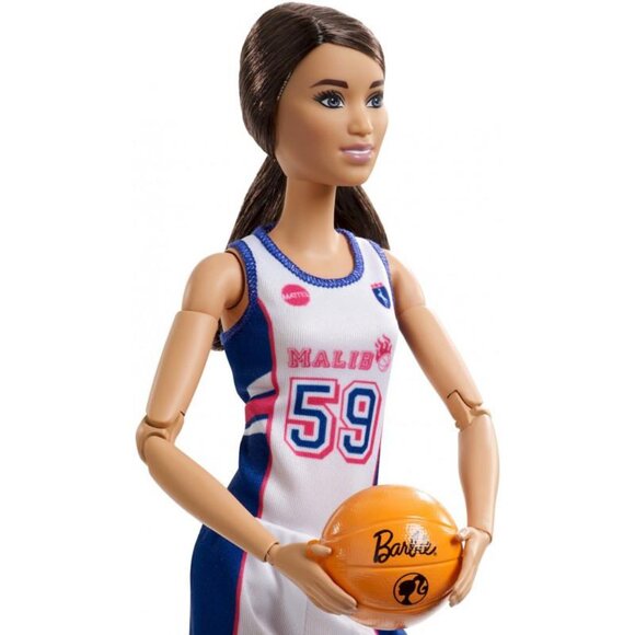 New in Box-Made to Move Barbie 13.25" Doll Basketball Player Brunette - Picture 16 of 16